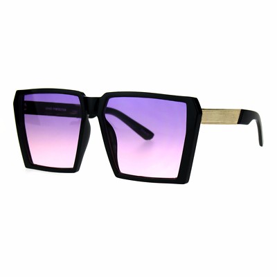 Womens Sunglasses Super Oversized Square Frame Black Gold  display picture 1