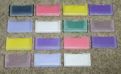 Lot of 15 Pelican Nintendo Game Boy Advance GBA Plastic Game Cases Sleeves
