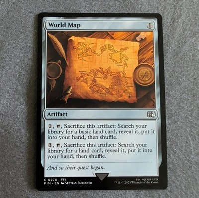NM World Map, MTG, Final Fantasy, Magic the Gathering, 270