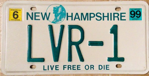 Targa New Hampshire - vanity - LVR-1 - Lover 1