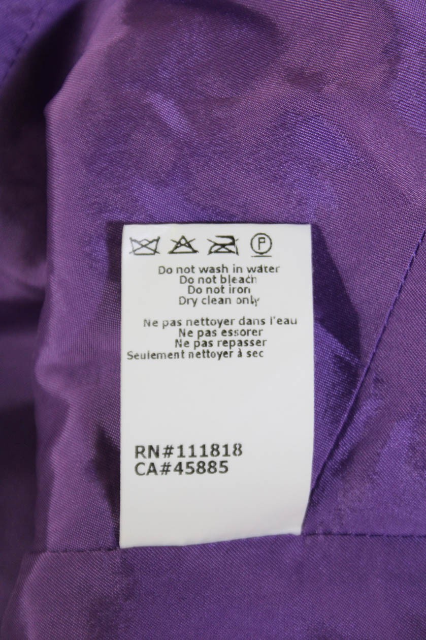 Michael Kors Womens Floral Print Scoop Neck Sleeveless Shift Dress Purple Size 2 thumbnail 5