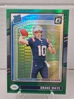 2024 Panini Donruss Optic - Rated Rookie Drake Maye #229 Green Hyper Prizm (RC)