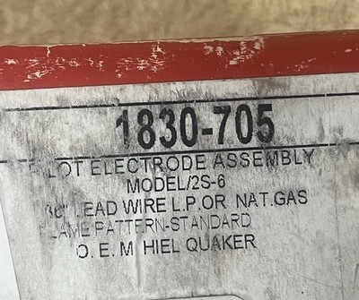 Robertshaw 1830-705 Pilot Electrode Assembly for 2S-6 Gas Furnace