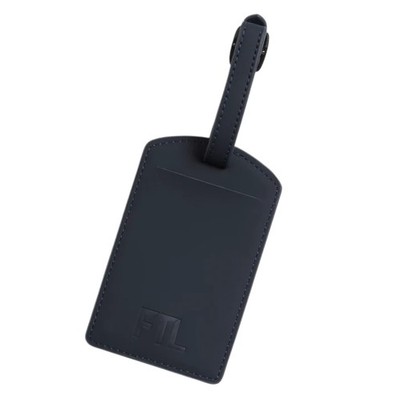 Luggage Tag - Premium PU Leather Travel Baggage Identifier - Secure Contact C...