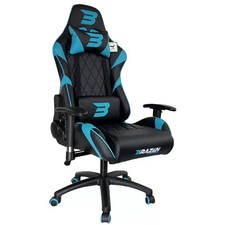 BraZen Venom Elite Esports PC Gaming Chair Blue / Black BRAND NEW Free Postage