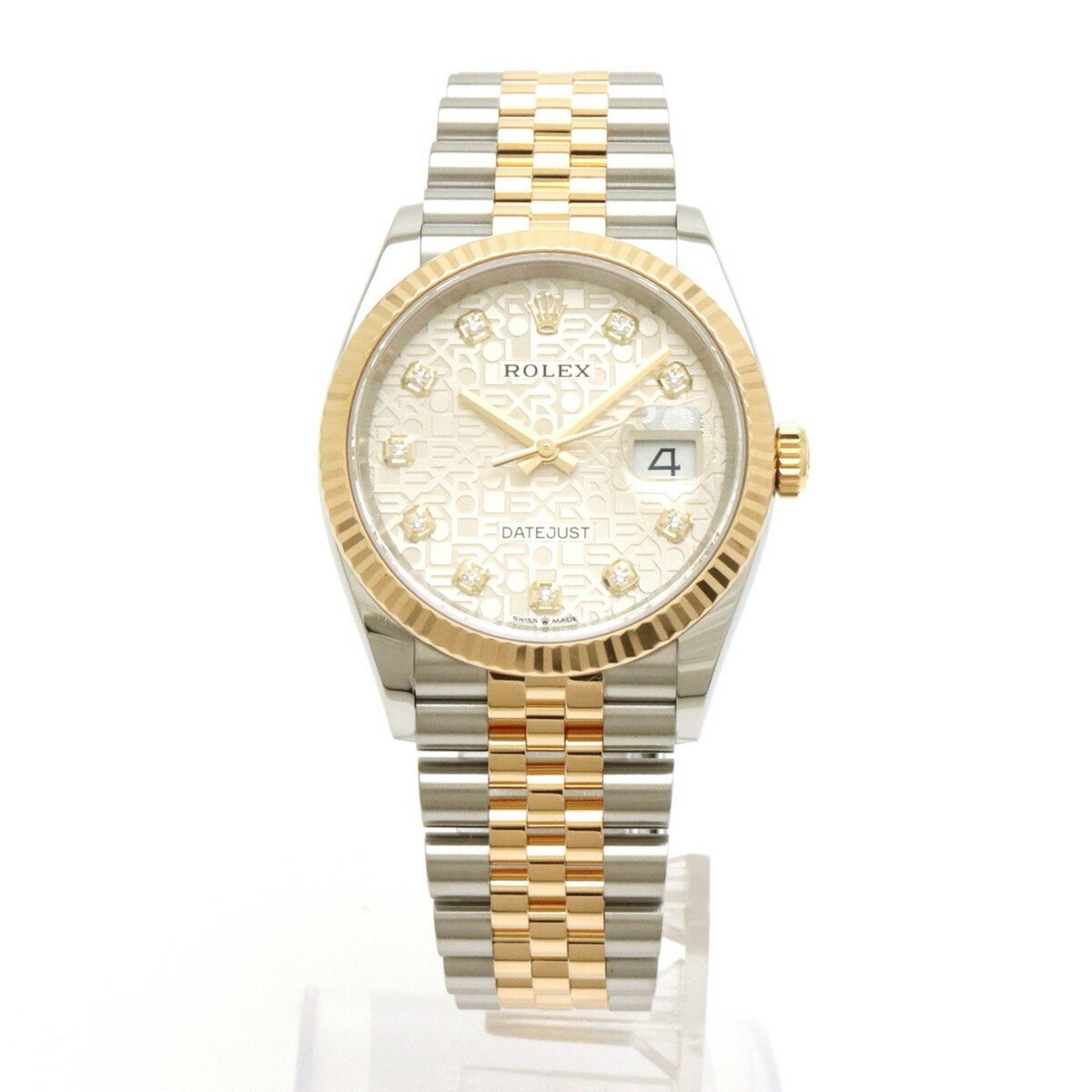 ROLEX Rolex Datejust Silver Computer Dial SS K18YG 10P