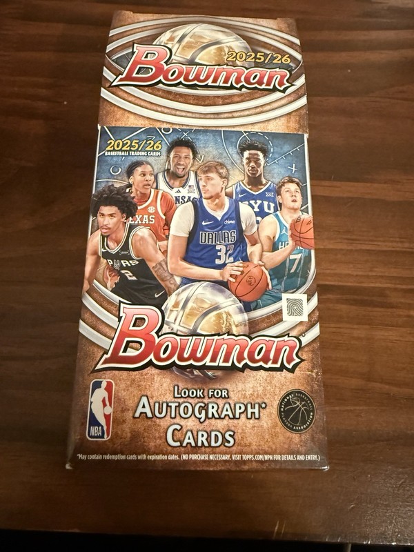 Pre Opened Bowman Chrome NBA Basketball Rookie 1st Edition Card Lot 2025/2026