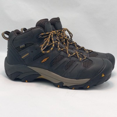 KEEN Lansing Mid WP Raven/Tawney Olive EH Steel Toe Boots Men's US 11 D