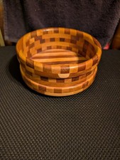 Handcrafted Segmented Mixed Wood Bowl