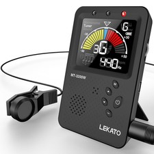 Metronome Tuner, Rechargeable 3 In 1 Digital Metronome with Vocal Count, Tone...