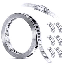 Diy Hose Clamp System, 304 Stainless Steel Worm Gear Hose Clamps Large