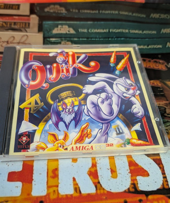 Quik The Thunder Rabbit Commodore Amiga CD 32 (CD-Rom, Manual Case) works 32-bit