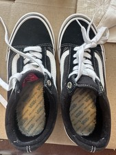 Men  s 5.5 - Vans Ward Suede Canvas Black White