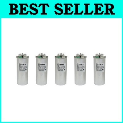 45/5 MFD Dual Run Cap 370-440V Round 50/60Hz 5 Pack