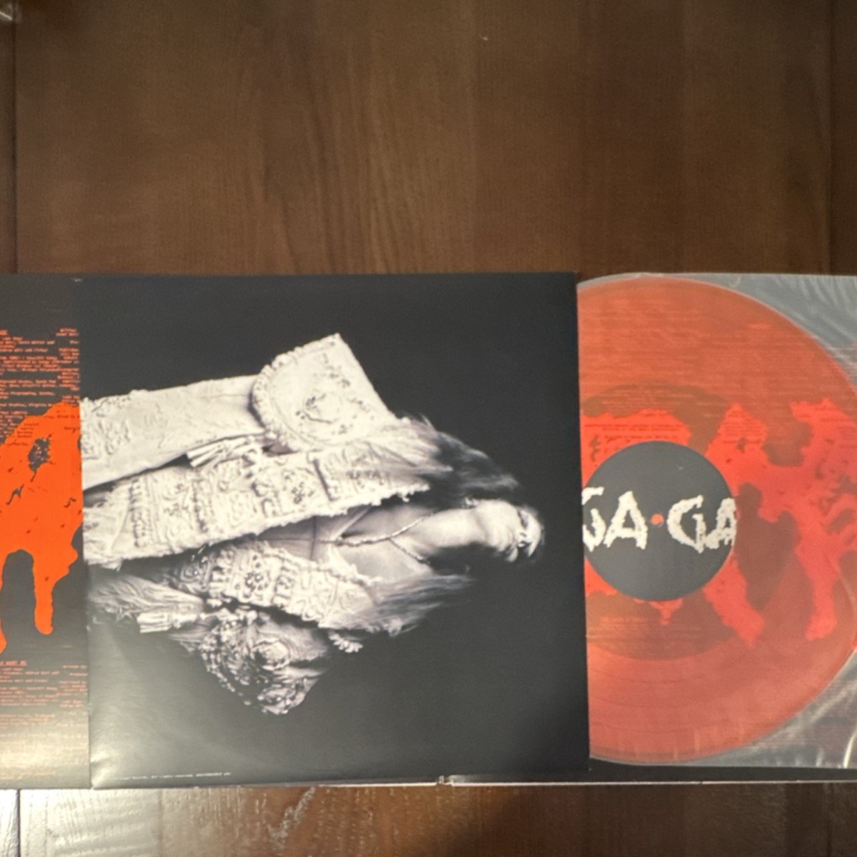 Lady Gaga Mayhem Bad World Split Liquid Filled Vinyl 2LP Blood