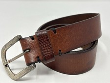 Banana Republic Men s Brown Genuine Leather Belt Size 34 Made in Italy Textured