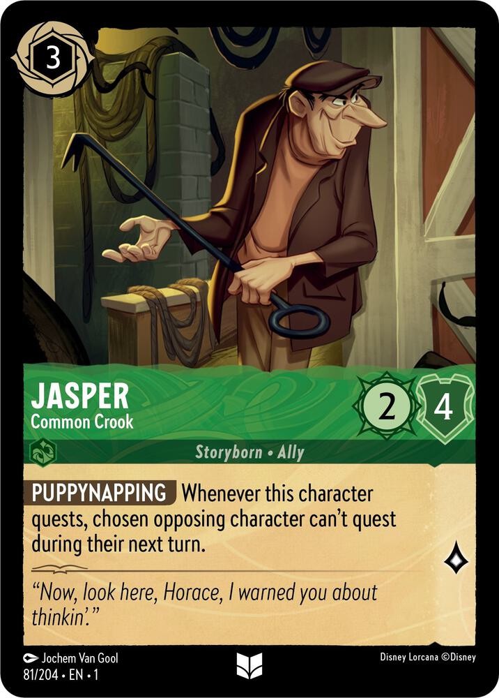 Jasper - Common Crook Uncommon The First Chapter 81/204 NM Lorcana