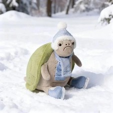 Timmy Turtle Skating Green 28cm Plush Doll SoftJellycatToy 2025 Winter New Gift
