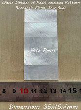 5pcs 36x15x1mm Selected Premium WMOP Inlay Blank,Bass Bow Slide