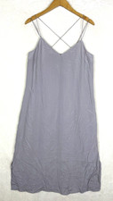 Madewell Slip Dress Womens 8 Shift Gray Fairy Cocktail Party Minimalist 100%Silk
