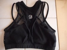Bombshell M Iconic Black Mesh Pullover Sports Bra