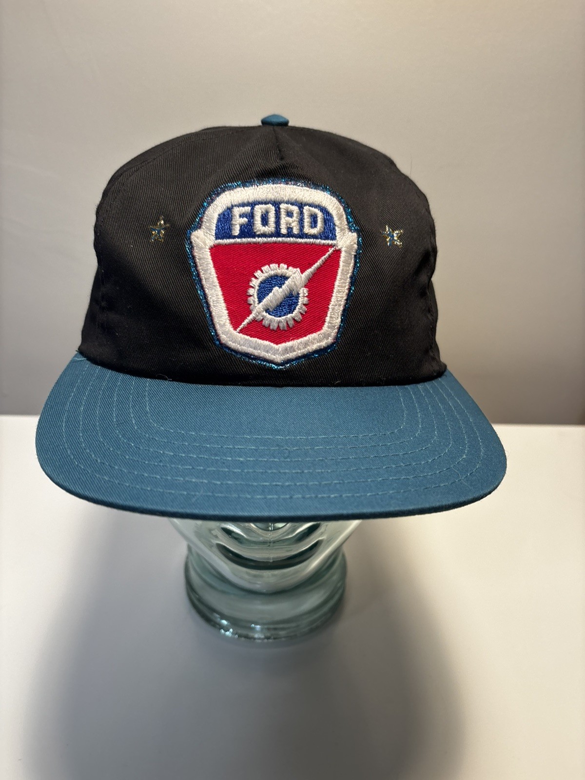 Vintage Ford Lightning Bolt Patch Snap back Truck… - image 1