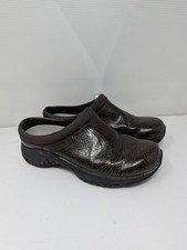 Merrell Encore Moc Pro Lab Brown Floral Slip on Clogs Women's Size 7.5 Slip On
