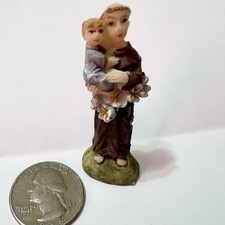 1990 s Miniature Resin Saint Anthony Of Padua...