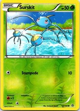 Surskit 13/160 Common Primal Clash Pokemon Reverse Holo NM