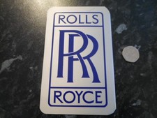 Rolls Royce Car Printed Display Metal Plate Badge / Mascot / Emblem