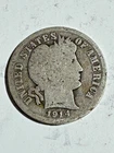 1914-D Barber Dime 10C Circulated with Good Details