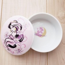 Disney Jasmine Round Ceramic Box, Aladdin Princess, Pink, Vintage, LE,