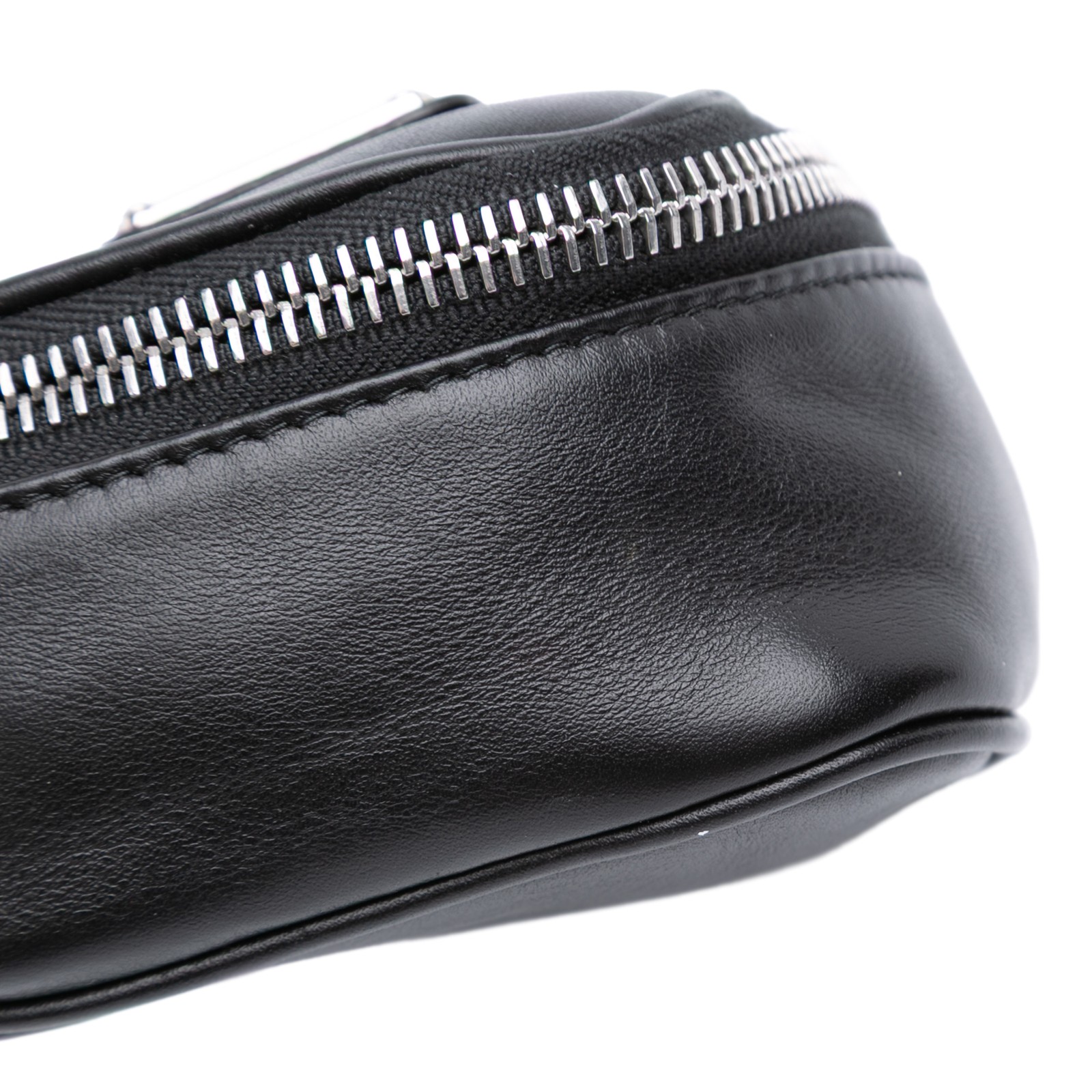 Authenticated Prada Mini Soft Nappa Triangle Pouc… - image 8