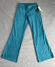 Grey's Anatomy Scrub Pants Women's Size Small Teal Drawstring 5 Pocket 4232