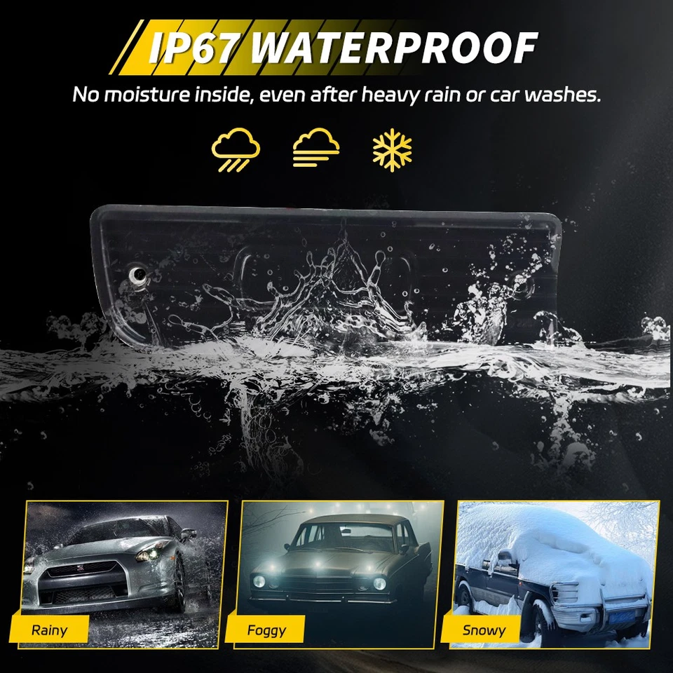 2x Lentes de luz inversa LED blancas ahumadas para Chevy Chevelle/Malibu 1964 Foto 4 de 4