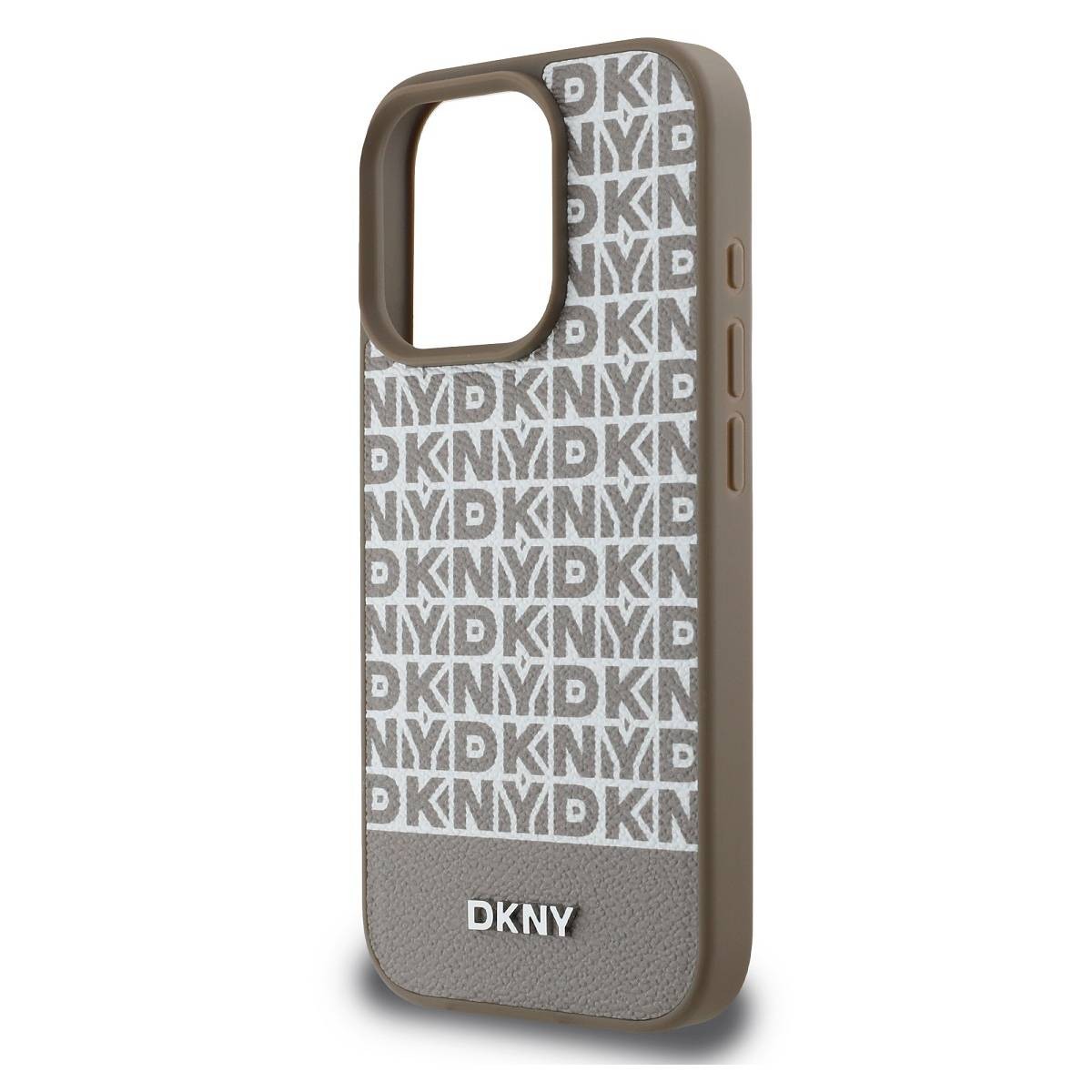 Coque iPhone 16 Pro Max DKNY de luxe avec finitions premium de maroquinerie