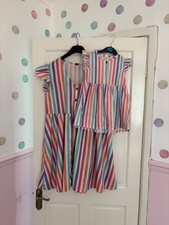 Matching Mother & Daughter Dress / XL 18 & 2-3 Years Skater Dress Stripe Match