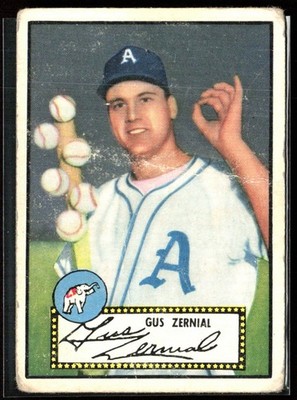 Gus Zernial 1952 Topps Black Back E #31 Philadelphia Athletics