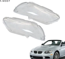 2Pc Auto Headlight Lens Cover Fit For BMW E92/E93 2 Door 2006-2009 M3 2008-2012