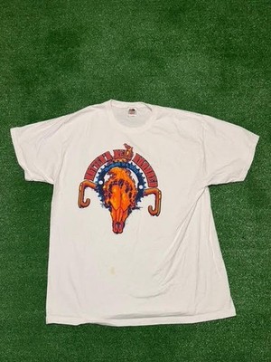 Vintage 2013 Skull Hotter'N Hell Hundred Bike Race Shirt White Mens XL