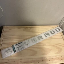 1 PCS Emblem For Silverado Chrome, Silverado Letter Emblem,Badge 3D 15129652