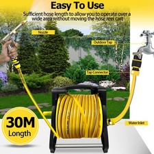 Ultimate 30m Hose Reel Kit £54.99-ø12mm Pipe+Adjustable Gun+Mobile Stand