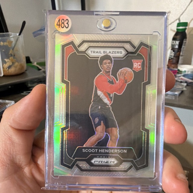 Panini 2023-24 Prizm Scoot Henderson Silver Prizm RC Rookie #141 Trail Blazers