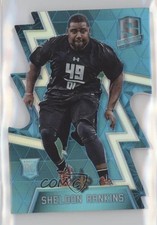 2016 Panini Spectra Rookie Neon Blue Die-Cut 33/35 Sheldon Rankins #144 1u0