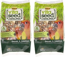 Higgins Vita Seed Conure Lovebird Bird Food 5 Pound Pack of 2 Natural Blend