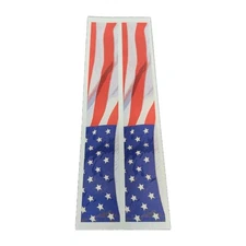 12 Pack 7" Arrow Wraps: Patriotic Waving American Flag: Vinyl Stickers: 1" Wide