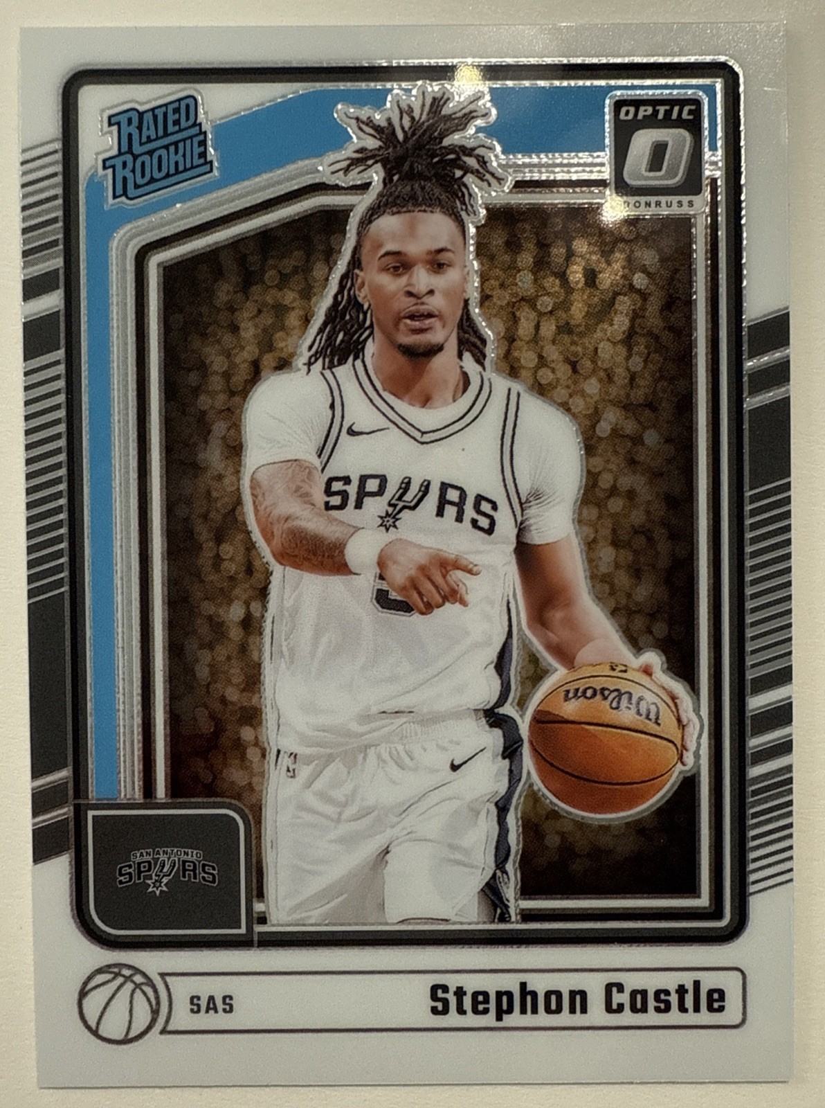 2024-25 Donruss Optic Rated Rookie Stephon Castle #254 San Antonio Spurs