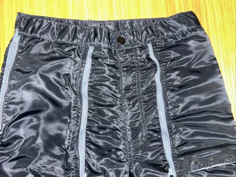 Vintage Bugle Boy Parachute Pants Size 29M (28x30) Countdown Black Zippers 80s - Image 2 of 4