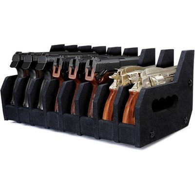 8 Slots Foam Pistol Rack for Gun Safe Gun Cabinet Pistols Holder Storage