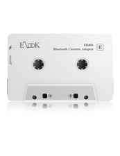 Elook Car Audio Receiver, Bluetooth Cassette Receiver Tape Aux Small, White